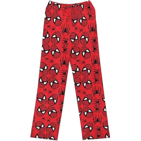 Pyjamasbyxor för dam & flickor med tecknat motiv, nattkläder, söt katt, Spiderman-tryck, sovbyxor, loungebyxor, röd Spiderman Red Spiderman