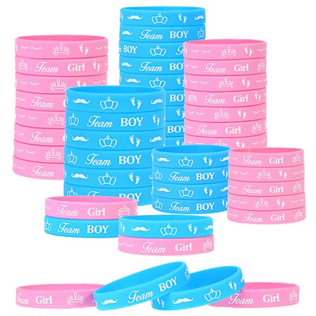 36st Gender Reveal Armband Team Boy Silikonarmband Team