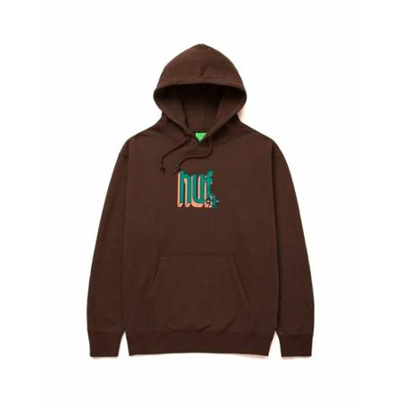 Huf, Hoodies Bruin, Heren, Maat:L