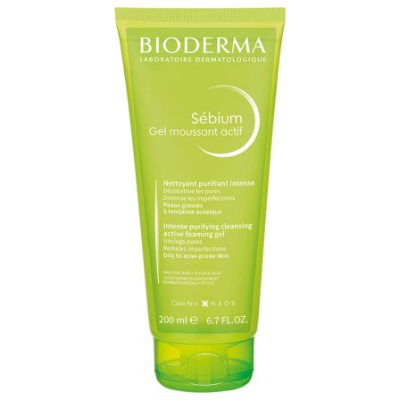 BIODERMA Sébium Gel Moussant Actif Gel detergente intensamente purificante 200ml - Gel detergente viso