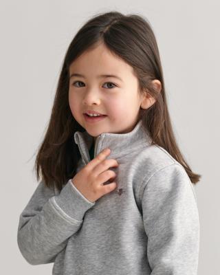 GANT - Kids Shield Sweatshirt med halv glidelås - Unisex - 92