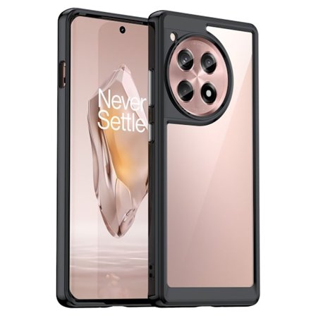 SKALO OnePlus 12R 5G Farve Bumper Cover - Sort