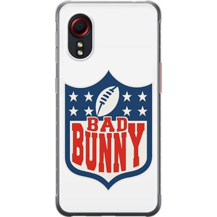 Yhteensopiva Puhelinkuori Samsung Galaxy Xcover 5 Bad Bunny punainen graafinen juliste, jossa on muotokuva ja typografia Latinalaisessa Amerikassa pop