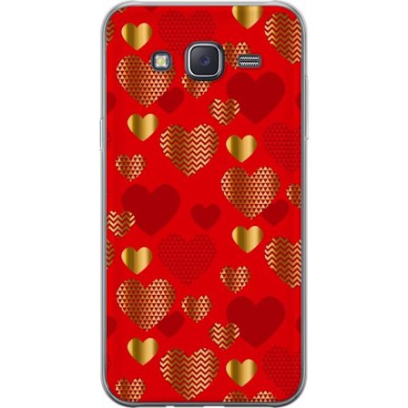 Kompatibelt Mobilskal till Samsung Samsung Galaxy J5 GoldenHearts