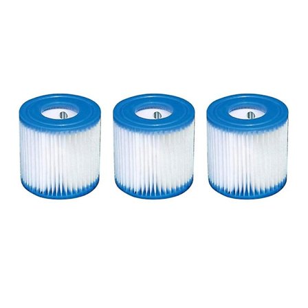 3 st Poolfilterpatroner Typ H Ersättning Simbassängfilter för Poolfilterpump Rengörare