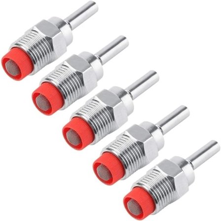 5 stk. automatiske drikkenipler til grise i rustfrit stål til søer og smågrise