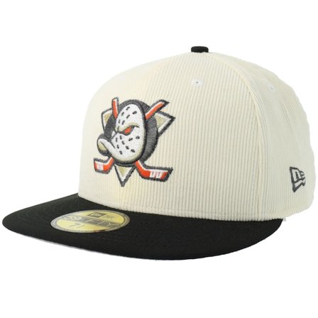 New Era - Beis fitted Gorra - "Hatstore Exclusive x Anaheim Ducks 59FIFTY Chrome/Black Fitted " @ Hatstore
