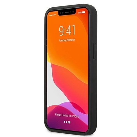 Mercedes AMG Skal iPhone 13 Mini Läder Hot Stamped - Svart