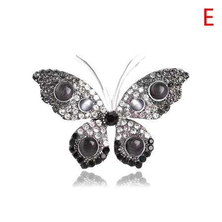 Mode Rhinestone Butterfly Broscher För Kvinnor Bröllopsfest