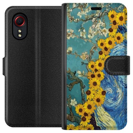 Kompatibelt Plånboksfodral till Samsung Samsung Galaxy Xcover 5 Van Gogh solros affisch Starry Night konst inspirerade blommor konstnärlig målning