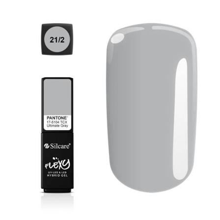 Silcare - Flexy - Hybrid Gel - Color: 21-2 - 4,5 Gram Grå