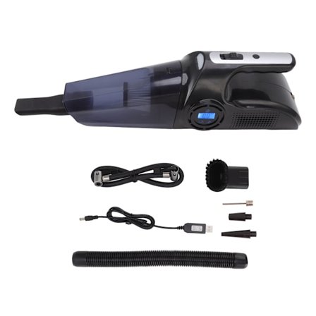 Langaton pölynimuri digitaalinen näyttö pölynkeräin pölypussi autoon kotiin toimistoon 120W