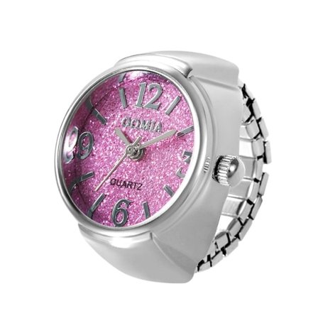 Digital Par Watch Ring Ring Watch ROSE RED