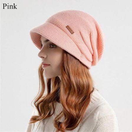 Strikket lue luer ROSA