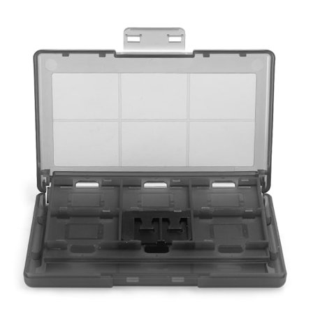 12-i-1 Game Card-fodral Anti-dammskyddande förvaringslåda Hard Shell Passar till Nintendo Switch (svart)