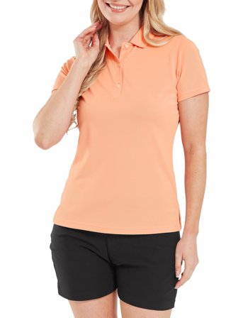 FootJoy Stretch Pique Solid - Orange - S