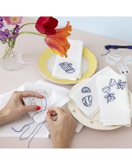 Broderikit Servietter - Creativ Company