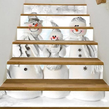 Numb 3d trappe klistermærker-39,3 tommer X 7,08 tommer-10-selvklæbende pvc trappe trin stigeremoveable trappe klistermærker klistermærker festival 