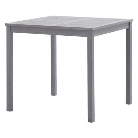 Vidaxl Trädgårdsbord Grå 80x80x74 Cm Massivt Akaciaträ Grå