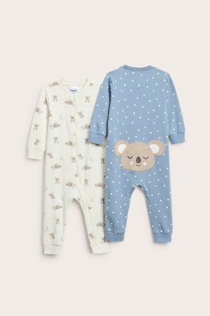 Kappahl | Piżama w niedźwiadki, 2-pak | Offwhite
