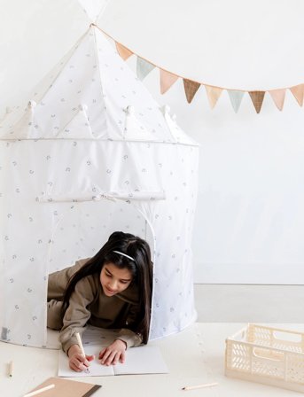 3 Sprouts 3 Sprouts Play Tent, Blueberry Ivory - White - ONE SIZE