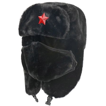 Vinter Russisk Pels Varm Hue Plys Badge (FMY)