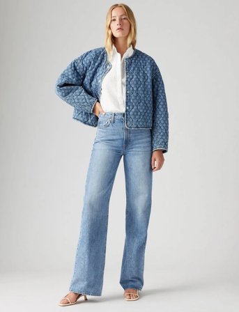 Levi's Ribcage Wide Leg H223 Not The - Blue - 31 x 32