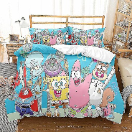 Paavo Pesusieni -sarjan painettu peittopussilakanasetti, kaksiosainen, kolmiosainen lasten makuuhuoneen koristeellinen peittopussilakana X