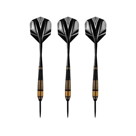Harrows Vivid Brass Darts (3-pack) 21g Svart/Mässing/Grå