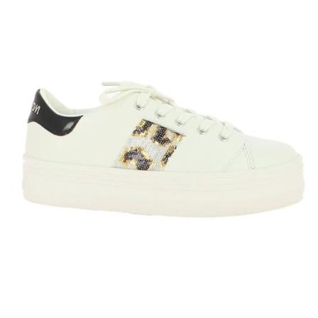 Platform mode sneakers - NO NAME - Plato M derby - Läder - Vit - Snygg fläta Vit 37