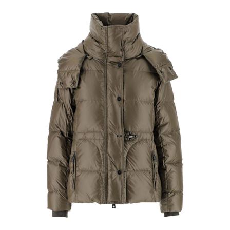 Fay Short Down Jacket With Hood , Grijs , Dames , Maat: S