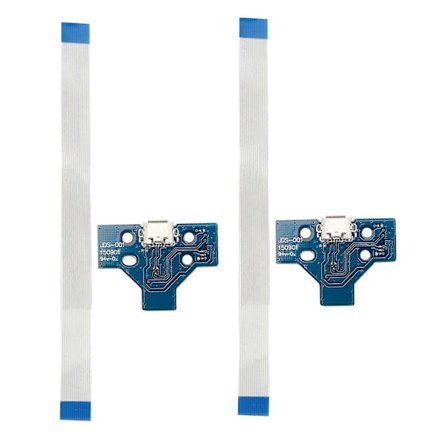 4 Set För Playstation 4 För Ps4 Handkontroll Ersättningsdelar Med 14 Pin Kabel Usb Laddningsport S
