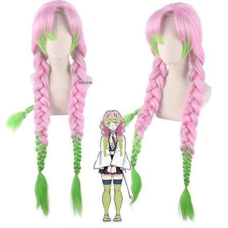 /HH/Anime Demon Slayer Kimetsu No Yaiba Mitsuri Kanroji Kisatsutai Kimono Cosplay Puku Halloween Vaatteet-FM-