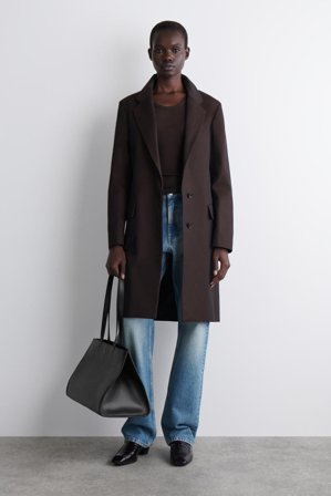 COS Femme Sac Cabas Gallery - Cuir in Noir