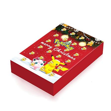 Pokemons Blind Box Pikachus Psyduck Anime Figur Model Legetøjssamling Julekalender Blin