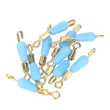 10 stk Hurtig Silikon Sub Klips Anti Innpakket Rask Klemme Fiskeutstyr Tilbehør(L)