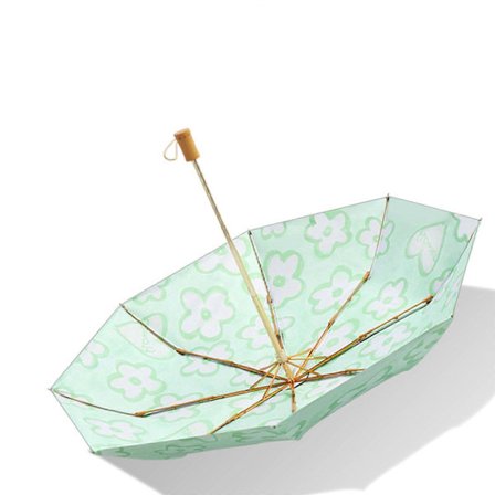 UV Solparaply Kompakt Sammenleggbar Reiseparaply Parasoller for Vindtett, Regntett 99% UV-beskyttelse med Anti-UV