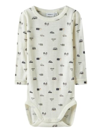 name it Nbmwang Wool Needle Ls Body Noos - Cream - 74