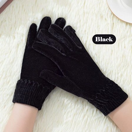 Varme og stilfulde fløjlshandsker til kvinder til vinter