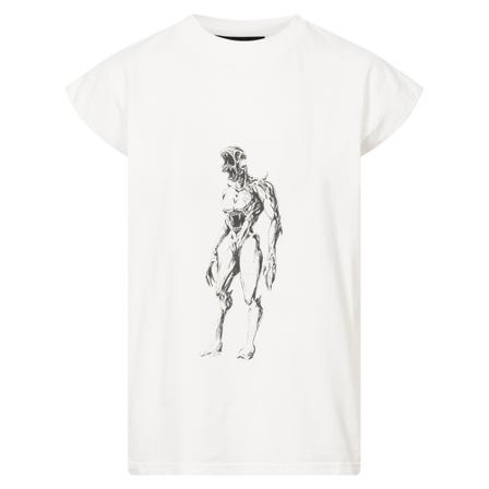 Han Kjøbenhavn Artwork Sleeveless Tee Hvid, Dame Toppe