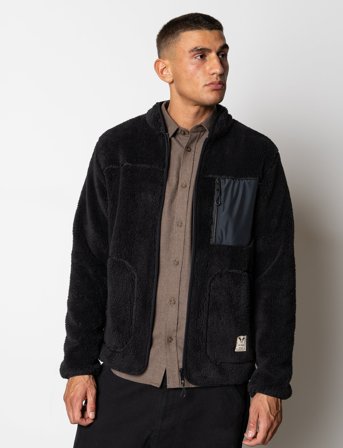 Fat Moose Wood Fleece Jacket - Black - XXL