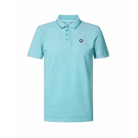 Petrol Polo Logo Blå, Herre, Størrelse: 2XL