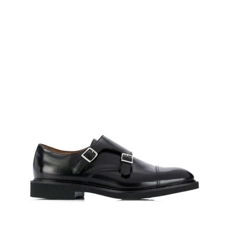 Doucal's, Double buckle shoes Zwart, Heren, Maat:40 EU