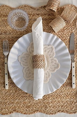 Jotex - Servettring 4-pack Beige VESSLA - Köp Kökstillbehör hos Jotex