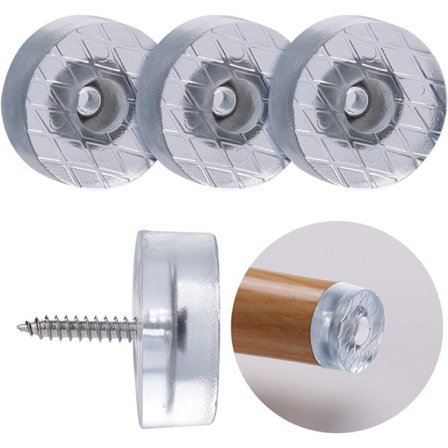 20 Pak Runde Anti-Slip Gummipuder til Møbler, Stole,