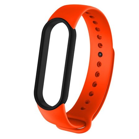Xiaomi Mi Band 5 bi-color style watch band - Black / Orange