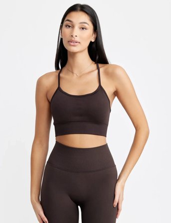 Drop of Mindfulness Signature Seamless Bra - Brown - XL