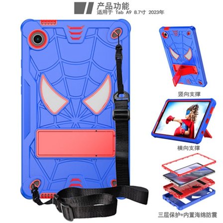 Stilfuldt etui til iPad mini 6 blå og rød Spider-Man stand