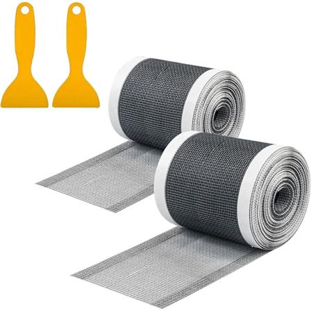2 kpl suihkukaivon hiussuodatin 10 cm x 10 m kertakäyttöinen lattiakaivon suodatin hiusverkko tarra muovispatulalla
