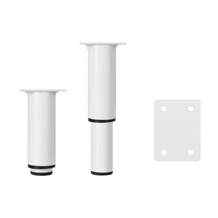 Möbelben Bordsfötter VIT 12CM white 12cm